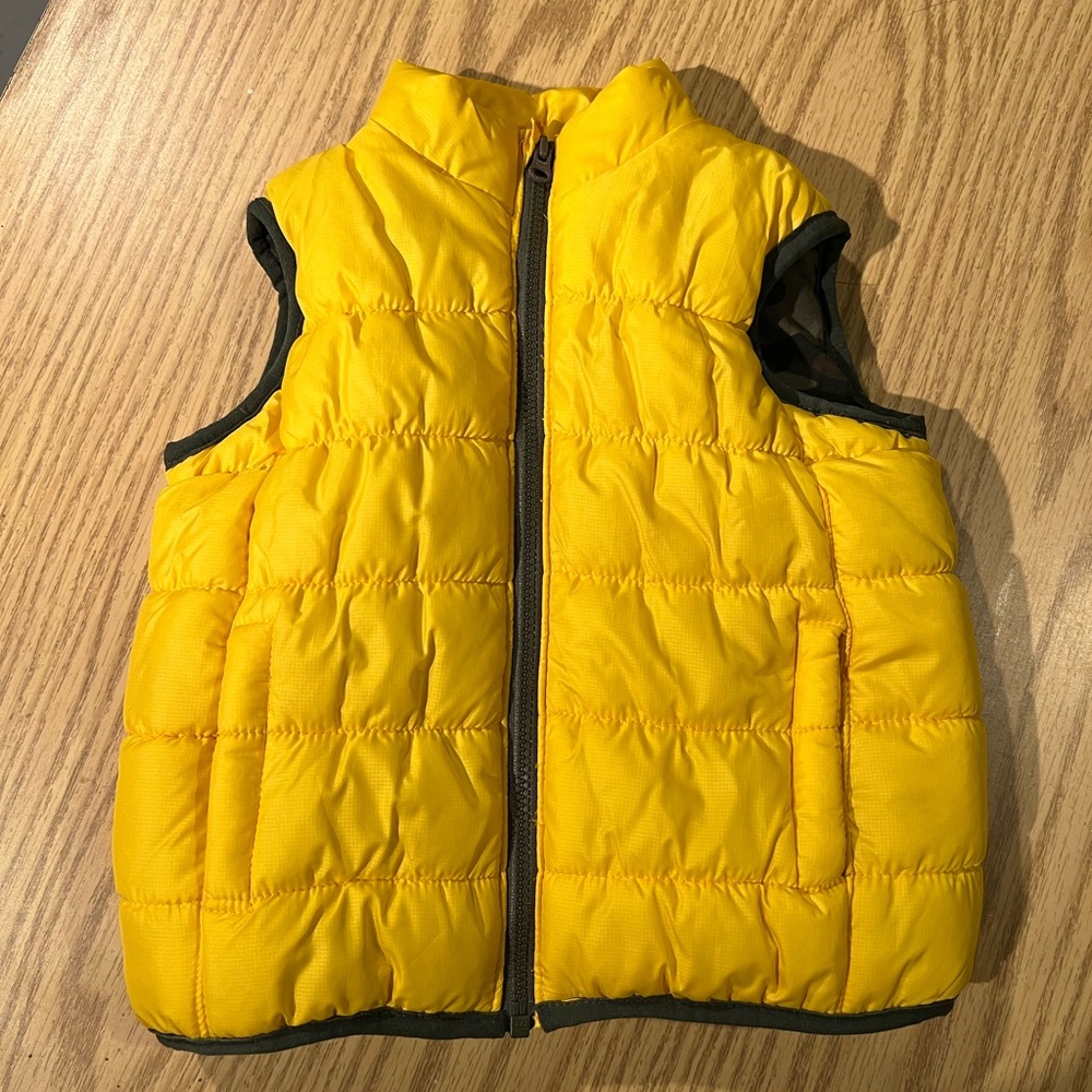 Kids Yellow Puffer Vest